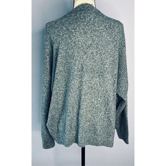 Brand New Vero Moda Women's 1X Plus Melange Sea Moss Long Sleeve T-Shirt Top - Picture 5 of 10